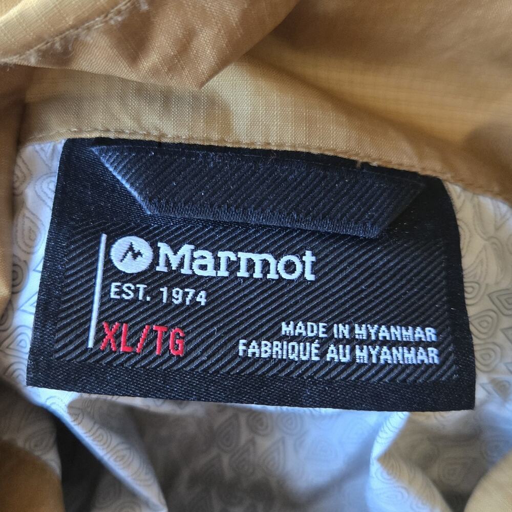 Marmot Men's Caramel Hooded Rain Jacket - Picture 12 of 14